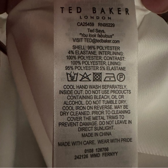 NWOT Ted Baker London Women’s Samba Dress Size 5 or US 12 reg $395 - Picture 7 of 7